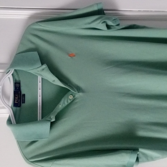 Polo by Ralph Lauren Men,S /Unisex Pink and Green Polo Shirts sz.medium - Picture 5 of 8